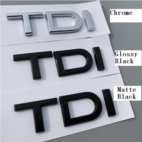 50Pcs/Lot Wholesale ABS TDI Badges Emblems Stickers Logos