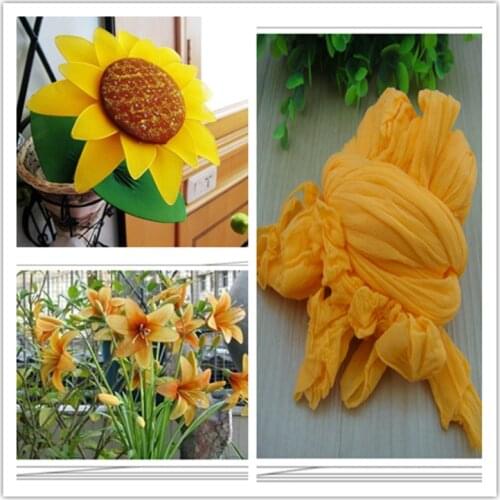 Free shipping 47 colors mix shipping or only one color ship mesh flowers,nylon stocking material/ronde flower for DIY flower