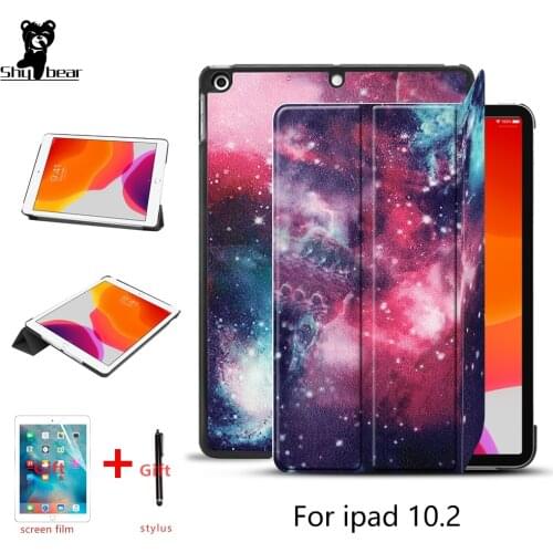 Case for iPad 10.2 2019 Case Cover for iPad 7th Generation 10.2 inch 2019 Smart Tablet funda capa for iPad 7 +screen protector