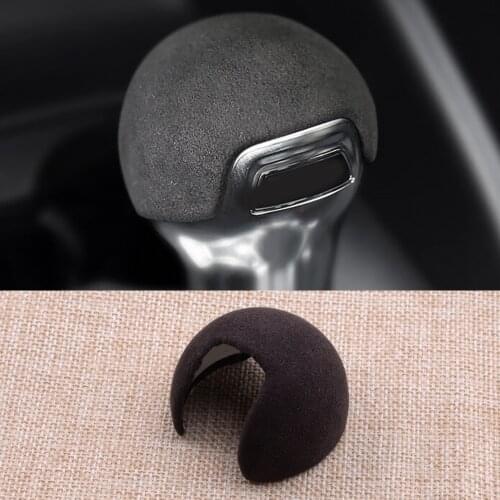 Car Black Gear Shift Knob Cover Cap Sticker Trim Decoration Fit for Audi S3 A3 8V 2020 2019 2018 2017 2016 2015 2014