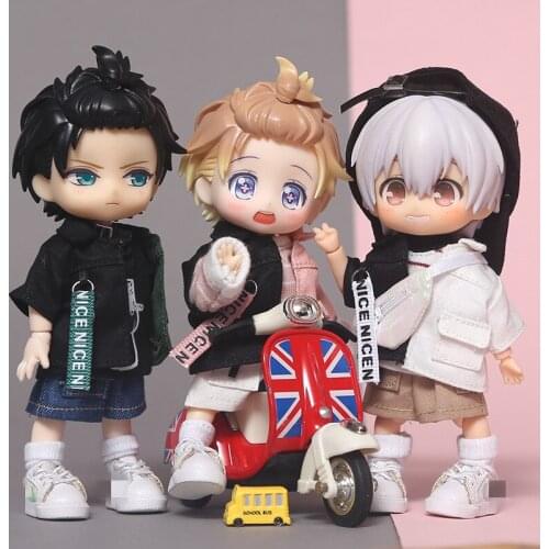 Ob11 childrens clothing letter color matching suit coat Molly clothes round 12 point BJD GSC