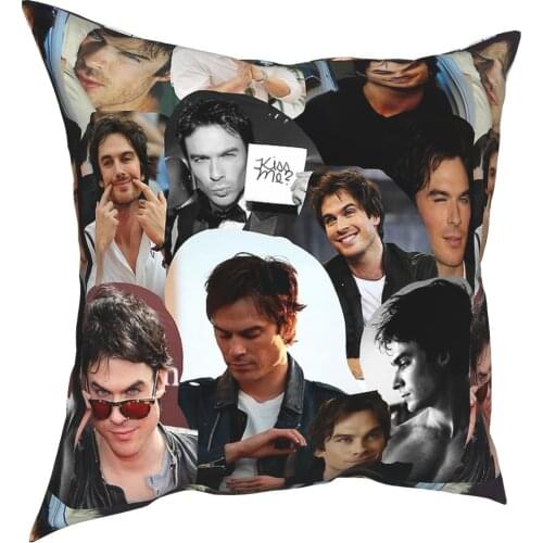 Damon The Vampire Diaries TV Show Pillow Case Home Decor Cushion Cover Throw Pillow for Home Double-sided Printing Print