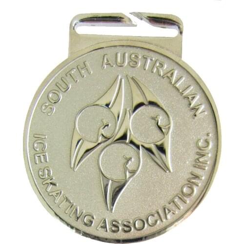 Competitive price and authentic quality skate medallion Australian round silver medal