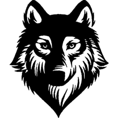 Beautiful wolf car stickers. Car styling accessories. Car hood. Motorcycle decoration. Murals. Cover car vinyl packaging