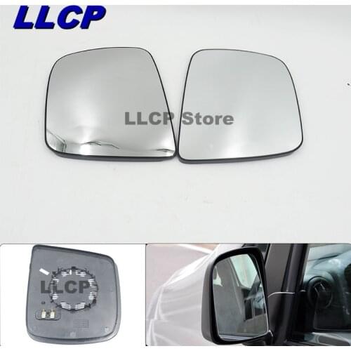 LLCP For Nissan NV200 2010-2018 Outside Rearview Mirror Glass Car Door Wing Side Mirror Lens With Heated Without Heated