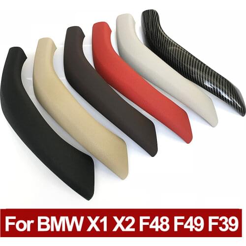 Interior Door Pull Handle Plastic Outer Cover Trim Replacement For BMW X1 X2 F48 F49 F39 2016-2020