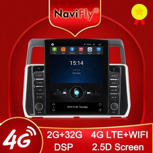 Navifly 9.7" Tesla style for Toyota Land Cruiser Prado 150 2017 Android video Car radio multimedia player navigation gps No DVD