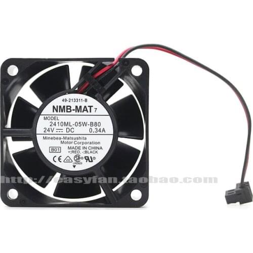 NMB 2410ml-05w-B80 6025 24V 0.34a Large Air Volume Inverter Double Ball Fan