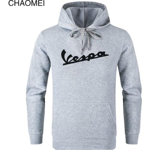 2019 Spring New Men Hooded Clothing 100% Cotton Vespa Hoodies Sweatshirts Motorcycle Casual Winter Jackets Pullover C108