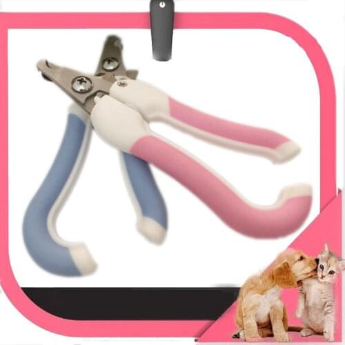 Stainless Steel Pet Cat Dog Nail Clipper Cutter For Small And Middle Animals Cut With Lock Grooming Scissors