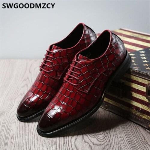 Crocodile Shoes Formal Shoes Men Business Shoes Italian Zapatos Oxford Hombre Sepatu Pria Sapato Social Masculino Ayakkabi
