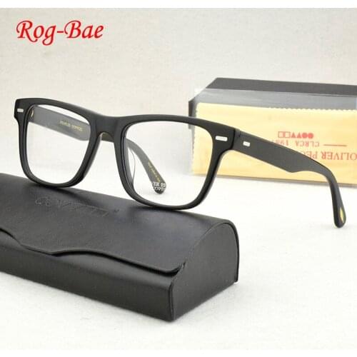 Optical Glasses Frame Men Square Acetate Vintage eye glasses frames for women eyeglasses myopia computer Retro Spectacles OV5393