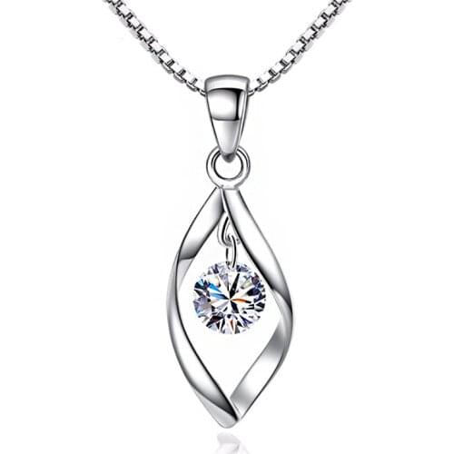 Wholesale 12pcs/lot Hollow Twist with Zirconia Crystal Pendant Necklace Women Necklaces Choker Fashion Jewelry Accessories