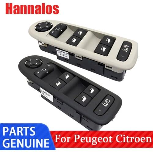 Suitable for Peugeot 408 front door lifter button C5 logo 508 car left front door glass window lifter switch