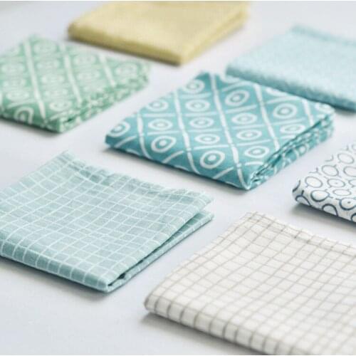As Simple Style Rectangle Napkin Dinner Table Mats Cotton Place Mats for Table Decor Bowl Plate Pad Coasters 1pc