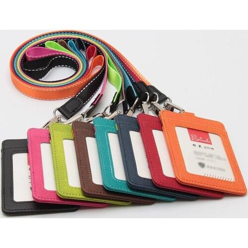 Card Holder Neck Strap with Lanyard Badge Holder Staff ID Card Bus ID Holders Stationary Papelaria Office Card Holder Supplies