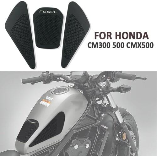 For Honda REBEL500 REBEL300 REBEL CMX 500 CM500 CM300 Motorcy Tank Rubber Sticker Protector Sheath Knee Tank Pad Grip Decal