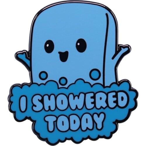 Cute shower pin adult award novelty jackets backpack accessory