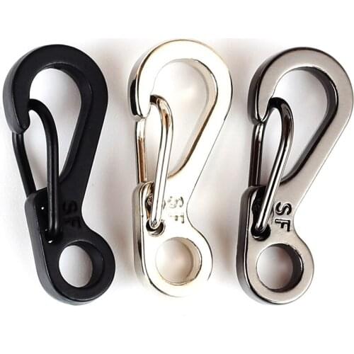 10PCS EDC Mini Tactical Survival Keychain Key Ring Spring Clasps Hooks Camping Climbing Carabiners Accessorie Paracord Buckle