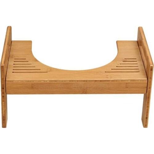 Thickened Nanzhu Toilet Stool Squat Stool Child Pregnant Woman Old Man Skid-proof Solid Wooden Toilet Mat Footstool Squat Pit St