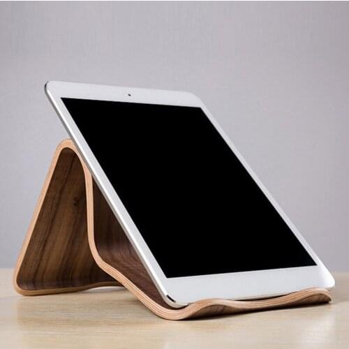 High Quality 2021New SAMDI Wooden Universal Tablet PC Phone Stand Holder Bracket for iPad Samsung for phone Smartphone holde