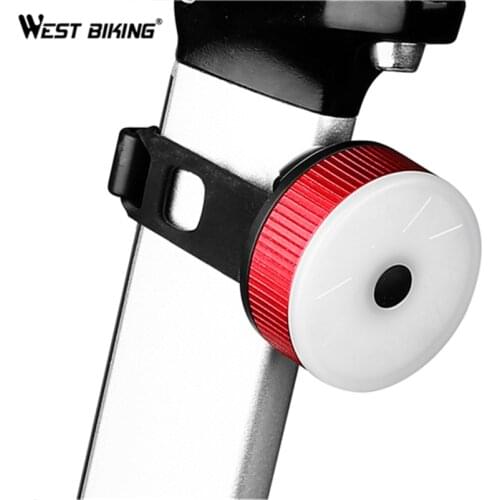 WEST BIKING Waterproof Bike Taillight 20 LM Safety Bicycle Rear Lamp USB Charging LED 5 Flash Modes Cycling Bike Warning Lights