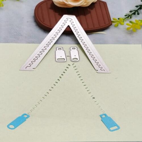 Zipper, shape Metal Cutting Dies for DIY Scrapbooking Album Paper Cards Decorative Crafts Embossing Die Cuts