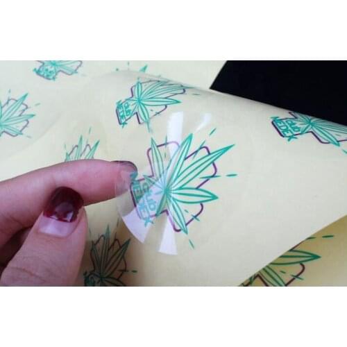 100 Pcs Custom Transparante Label Stickers, Gepersonaliseerde Naam Transparante Stickers, Bruiloft Stickers, Logo 'S