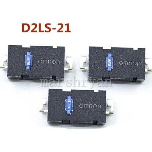 2pcs Brand new authentic D2LS-21 two feet blue point Logitech M905 mouse micro switch G502 G900 G903 side button