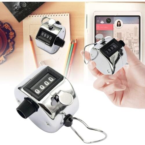 4 Digit Manual Sale Hand Held Number Clicker Tally Counter High Quality 2