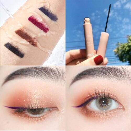 4 Colors Smooth Slender Mascara Waterproof Thick Curling Not Easy To Smudge High Color Rendering Long-lasting Eye Makeup TSLM2