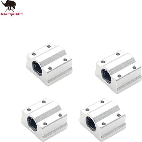 4pcs/lot SC8UU SCS8UU 8mm Linear Motion Ball Bearing Slide Bushing Linear Shaft for CNC for 3D printer free shipping
