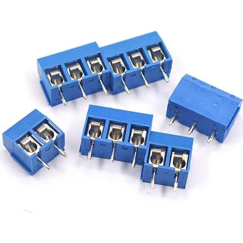 5pcs KF300 Terminal KF300 2P 3P 4P 5P 6P pitch 5.0MM can be spliced ​​screw type 250V / 16A