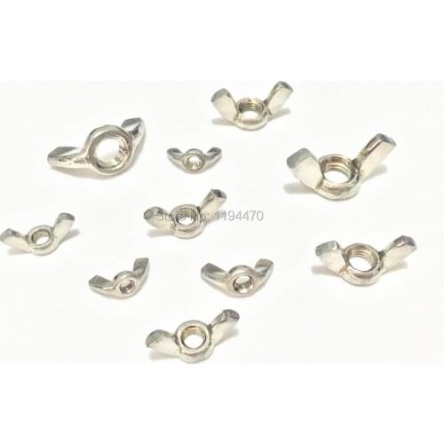 50pcs M4 Metric DIN315 Stainless Steel Wing Nut Butterfly Nut Hand Tighten Nut