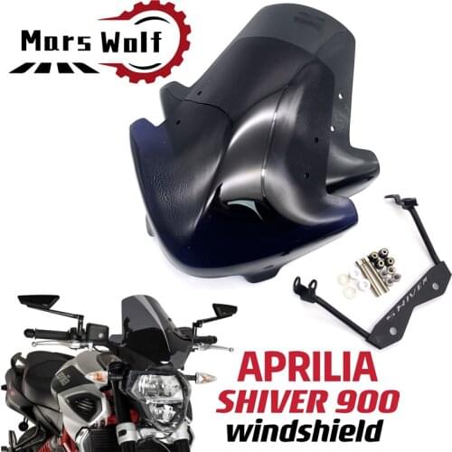 Motorcycle windshield windscreen aluminum deflector kit fits PRODUCTS APRILIA SHIVER 900 2017 2018 2019 2020 2021 shiver 900