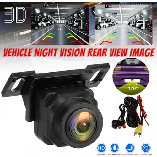 Car HD Rear View Camera Outside Hanging Reverse Backup Cam 170 Degree Night Vision CMOS Sensor Vehicle Rear Side Camera