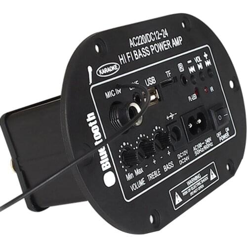 30W Bluetooth Power Bluetooth Amplifier Board Subwoofer USB Dac FM Radio TF Player Subwoofer Amplifier For 8 Inch Speaker