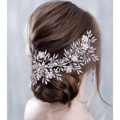 TRiXY H289 Bohemia Style Bridal Headpiece Bridal Crown Wedding Hair Accessories Bridal Tiara for Women Rhinestone Bridal Tiara