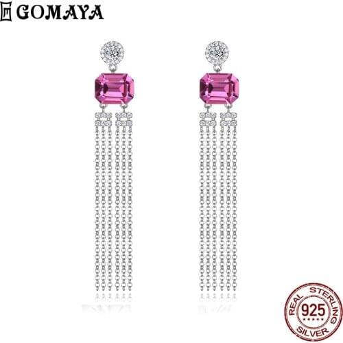 Серебряные серьги GOMAYA China At AliExpress