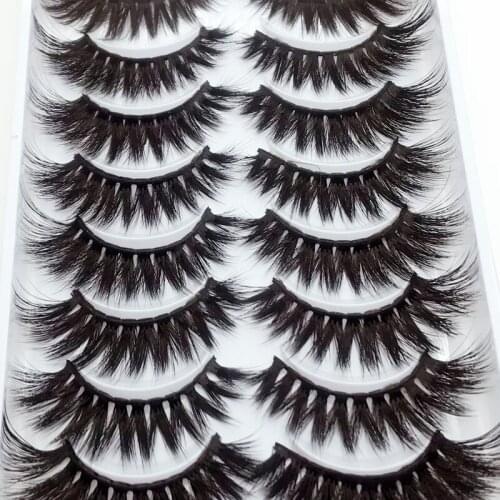 5/8/10Pairs 3D Mink Lashes Natural Eyelashes Faux Cils Makeup Dramatic False Eyelashes Wholesale 3d Eyelash Extension maquiagem
