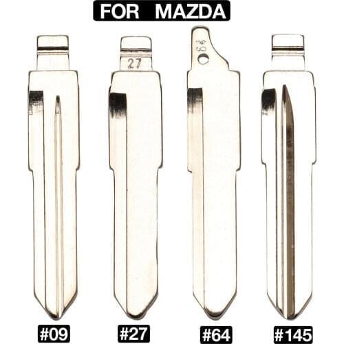 Kutery 10PCS Folding Car Key Blade For Mazda 3 5 6 M6 RX8 MX5 Miata #09 #27 #64 #145 KD Uncut Flip Smart Car Key Blank Replace