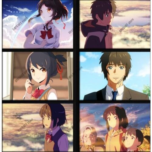 Canvas Painting Wall Art Your Name Anime Posters and Prints Nordic Home Decoration Cartoon Pictures for Living Kids Room Decor