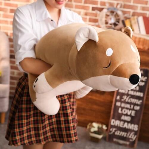 Kawaii Shiba Inu Plush Toy Doll Big Soft Animal Dog Cushion Sleeping for Children Adults Gift Deco 35inch 90cm