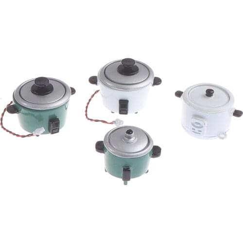 1Pcs 1/12 Dollhouse Miniature Rice Cooker Kitchen Decoration Dollhouse Accessory Kids Toys