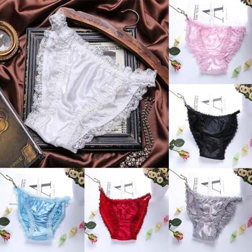Fashion Sexy Ladies Silk Panties Xl Satin Lingerie Sexy Lace Panties Ladies Satin Silk Panties Panties Ladies Panties