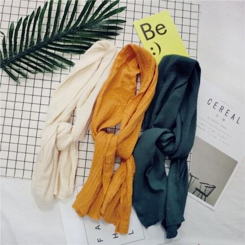 Soft Baby Bibs Child Girls Boys Toddler Cotton Linen Scarf Stylish Neckerchief Shawl Neck Scarves Kids Spring Autumn Accessories