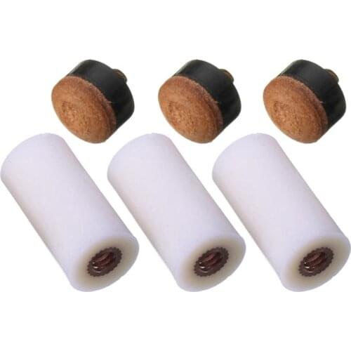 New 5Pcs 13mm Screw On Cue Tips For Billiard Pool Cue Stick and Snooker Cue Replacement Parts Stick Repair Tool Sports