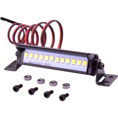 NEW 55MM Super Bright 12LED Lights Bar for 1/10 RC Crawler Car Axial SCX10 90046 D90 Upgrade Parts