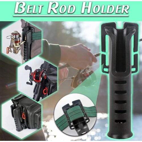 Belt Rod Holder Portable Pole Inserter Fishing Rod Pesca Multi-function Rack Fishing Rod Quick Belt Holder Rod Rack Accessories