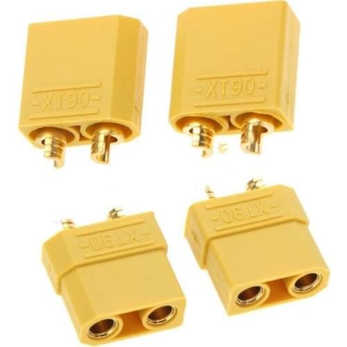 10pcs/Lot XT90 XT90H Battery Connector Set 4.5mm Male Female Gold Plated Banana Plug (5 Pair)